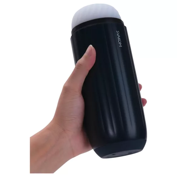 Svakom Sam Neo 2 - masturbatorius vyrams - išmanusis - juodas/baltas