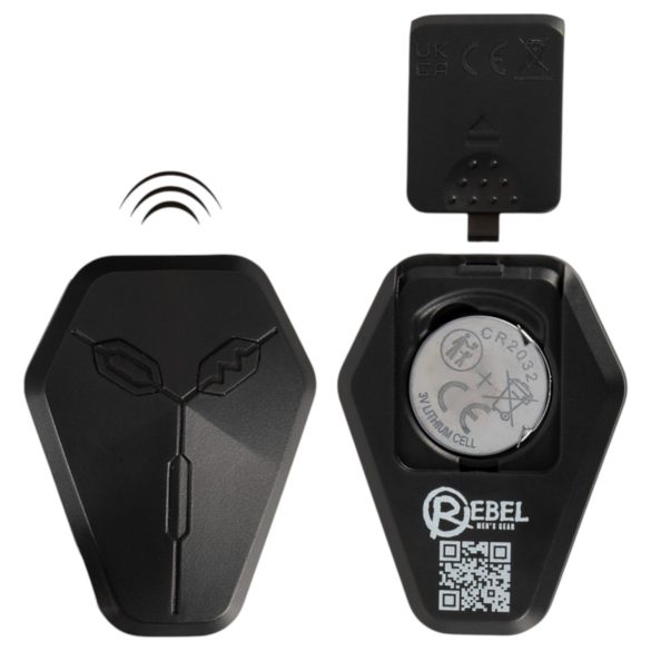 Rebel - prostatos vibratorius - stūmoklinis - juodas