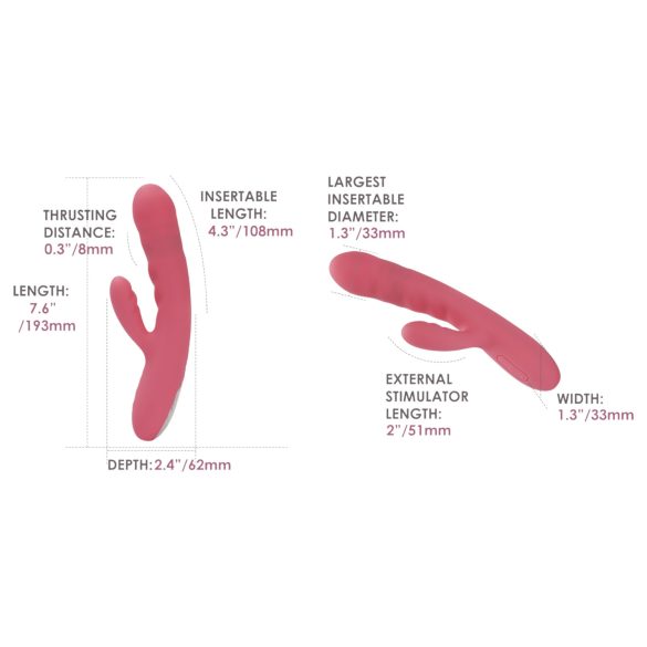 Svakom Avery - klitorinis traukos vibratorius - įkraunamas - rožinis