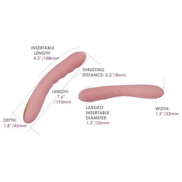 Svakom Ava Neo - išmanus stūmuojantis vibratorius - rožinis