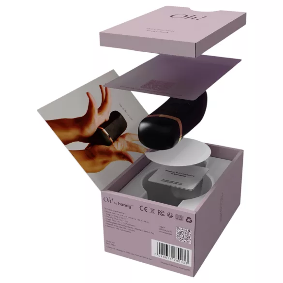 The Handy Oh! - ResoTouch vibratorius (juodas)