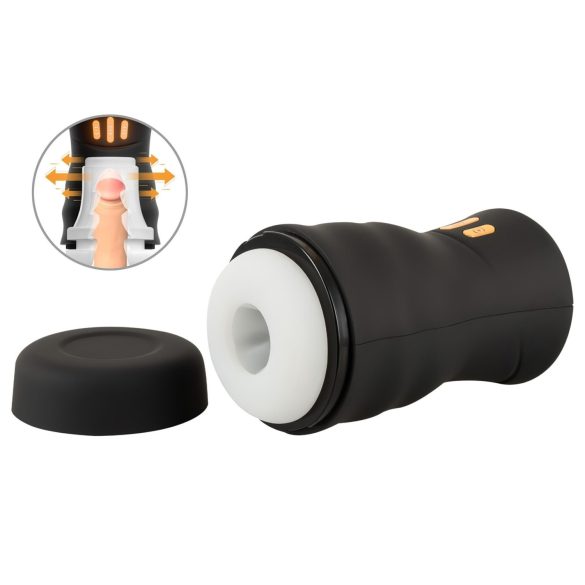 You2Toys Gyro - sukantis, vibruojantis masturbatorius (juodas)