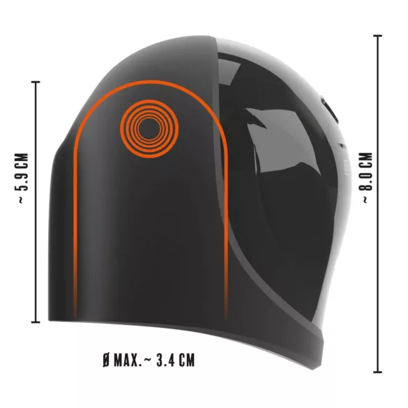 Rebel - vandeniui atsparus penio galvutės vibratorius - juodas