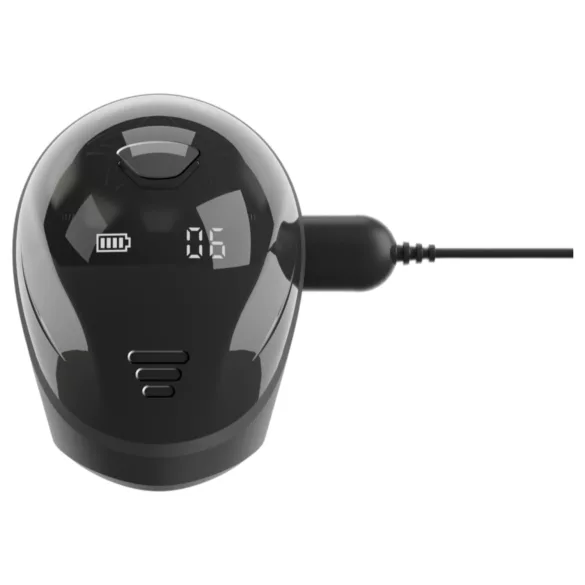 Rebel - vandeniui atsparus penio galvutės vibratorius - juodas