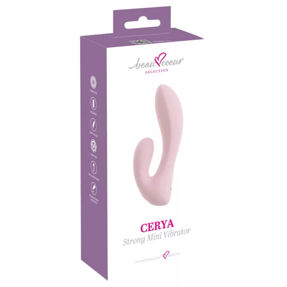 Beau Coeur Cerya - mini vibratorius klitoriui - šviesiai rožinis