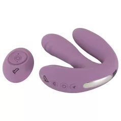   Beau Coeur Mireva - vibratorius su trimis atšakomis ir pulteliu - violetinis