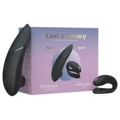   Womanizer Lust&Luxury - klitorio ir poros vibratorius rinkinys (juodas)