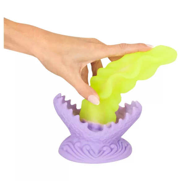Beasty Cocks - švytintis dildo - žalia spalva
