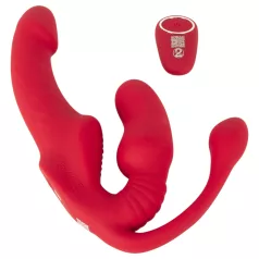   You2Toys Strapless - prisegamas trijų atšakų vibratorius (rožinis)