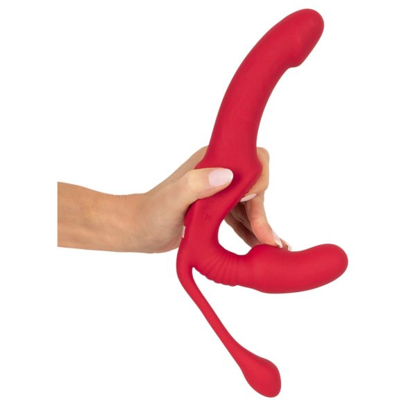 You2Toys Strapless - prisegamas trijų atšakų vibratorius (rožinis)