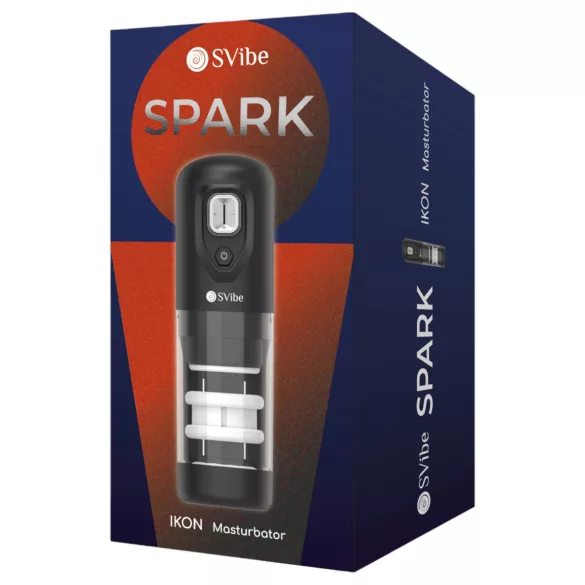 Snail Vibe Ikon Spark - automatinis masturbatorius - juodas