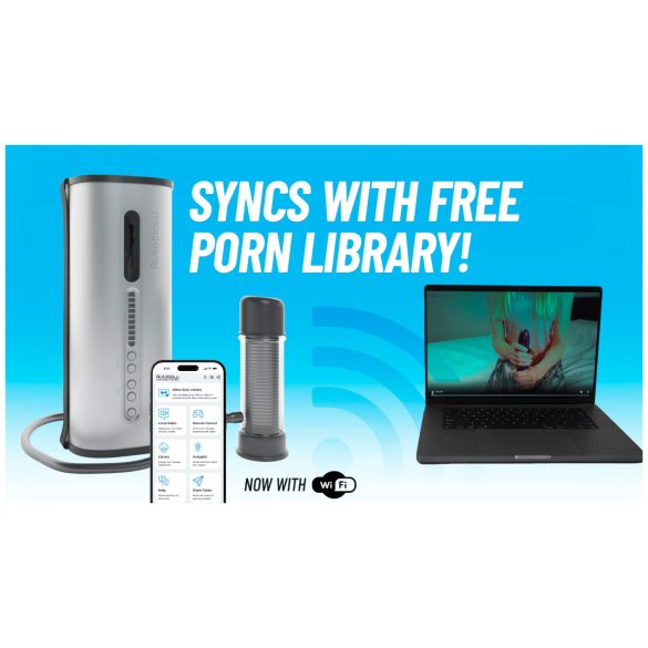 VacuGlide 2 - automatinis vyrų masturbatorius - sidabrinis - tinklinis