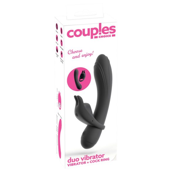 Couple Choice - penio žiedas ir G taško vibratorius - pilkas