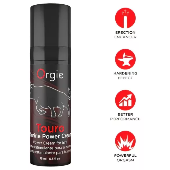 Orgie Touro Power - erekciją stiprinantis kremas - 15 ml