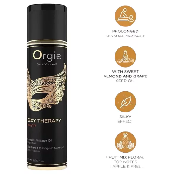 Orgie Amor - masažo aliejus - jausmingas - 200ml