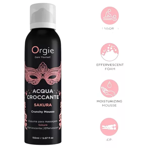 Orgie - masažo putos - su vyšnių žiedų aromatu - 150 ml