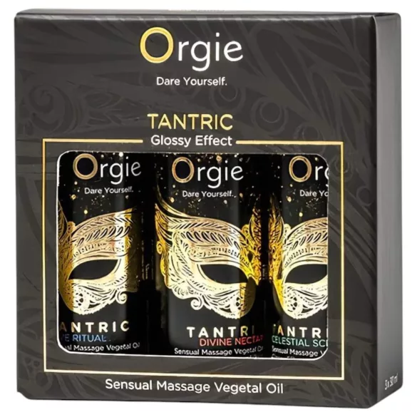 Orgie Tantric - jutimų masažo aliejų rinkinys - 3x30ml