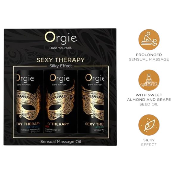 Orgie Sexy Therapy - masažo aliejų rinkinys - 3x30ml