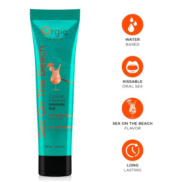 Orgie Cocktail - valgomas lubrikantas - Sex On The Beach - 100 ml