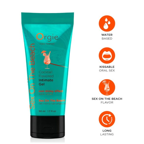 Orgie Cocktail - valgomas lubrikantas - Sex On The Beach - 50 ml