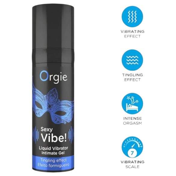 Orgie Bunny - vibruojančių penio žiedų rinkinys - juodas