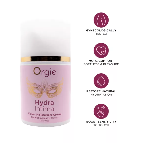 Orgie Hydra Intima - kasdien naudojamas vulvos drėkinamasis kremas (50 ml)