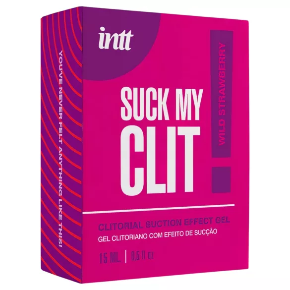 Intt Suck My Clit - klitorio stimuliuojantis gelis moterims - braškių (15 ml)