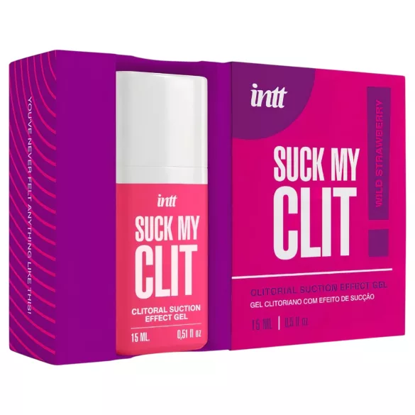 Intt Suck My Clit - klitorio stimuliuojantis gelis moterims - braškių (15 ml)