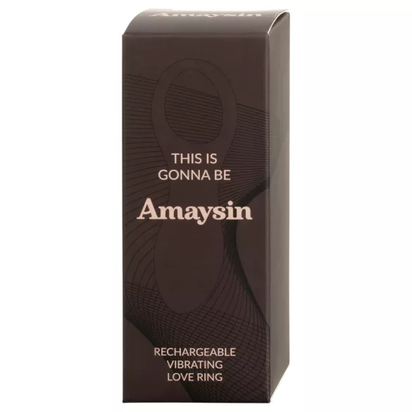 Amaysin - įkraunamas vibruojantis penio žiedas (mėlynas)
