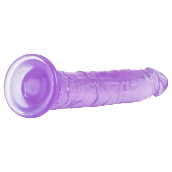 Baseks Jellies - želinis dildo su siurbtuku (violetinis)