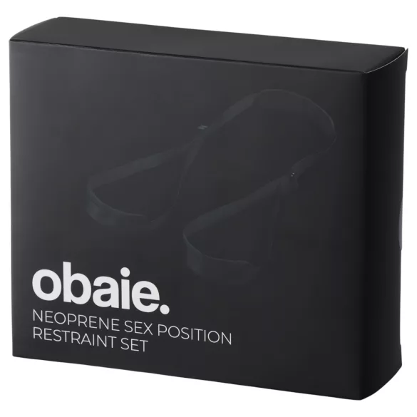Obaie - neopreninė padėties fiksavimo petneša (juoda)