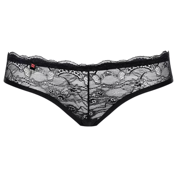 Obsessive Frivolla - pikantiški juodi nėriniuoti apatiniai - L/XL