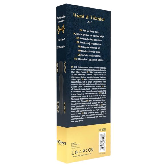 Sweet Play - masažuoklis ir G-taško vibratorius (juodas)