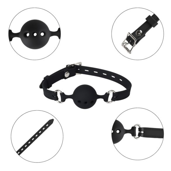 Wild Play - silikoninis burnos kaištis - juodas