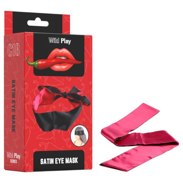 Wild Play - atlasinė akių kaukė (juoda)