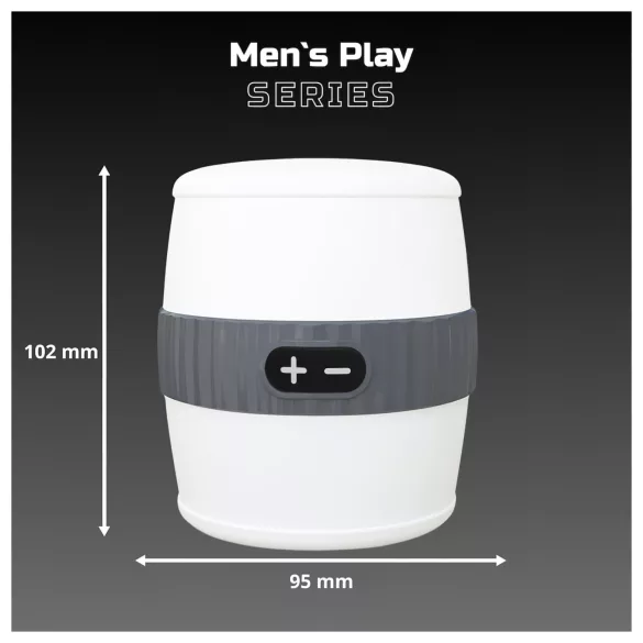 Men’s Play - diskreti vibruojanti masturbatorius (balta)