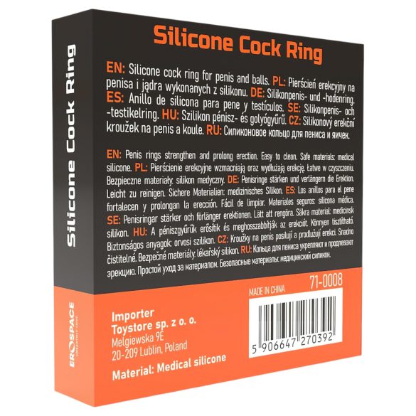 Men's Play - penio ir sėklidžių žiedas - juodas