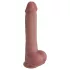 Natural Play - silikoninis dildo, 24 cm (natūralios spalvos)