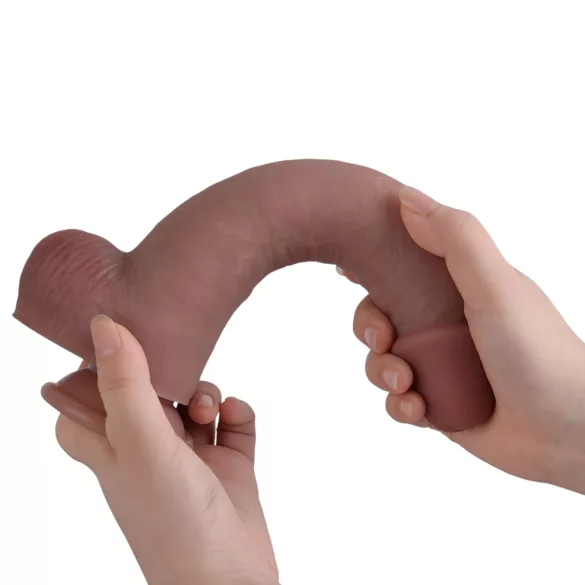 Natural Play - silikoninis dildo, 24 cm (natūralios spalvos)