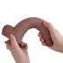 Natural Play - silikoninis dildo, 24 cm (natūralios spalvos)