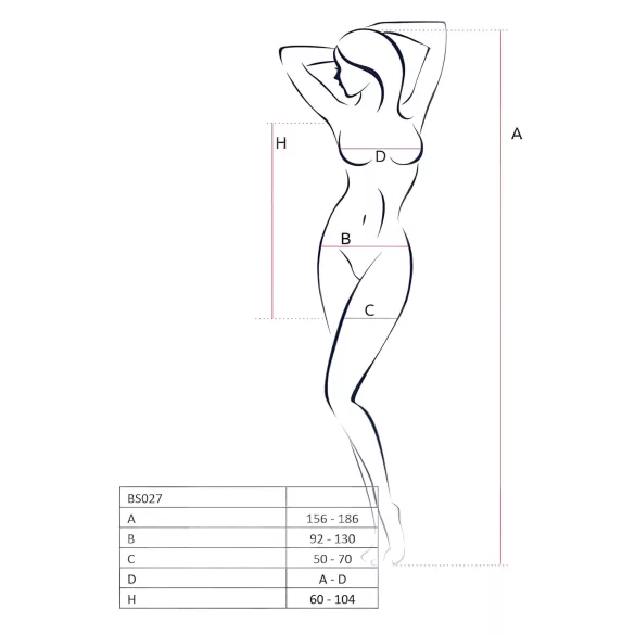 Passion BS027 - tinklelinė mini suknelė (raudona) - S-L