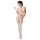 Passion BS048 - atvira tinklinė glaustinukė su kaklo juostele (balta) - S-L