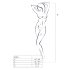 Passion BS053 - nertinio audinio rinkinys su petnešomis (juoda) - S-L