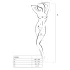 Passion BS058 - atviras tinklinis kombinezonas (raudona) - S-L