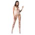 Passion BS058 - atviras tinklinis kombinezonas (balta) - S-L