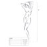 Passion BS060 - rombo rašto tinklinis rinkinys (baltas) - S-L