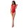 Passion BS064 - atviras tinklinis bodis (raudonas) - S-L