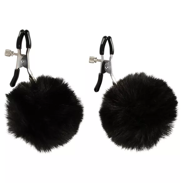 Magic Shiver - spenelių spaustukai - juodi - ekologiška pakuotė