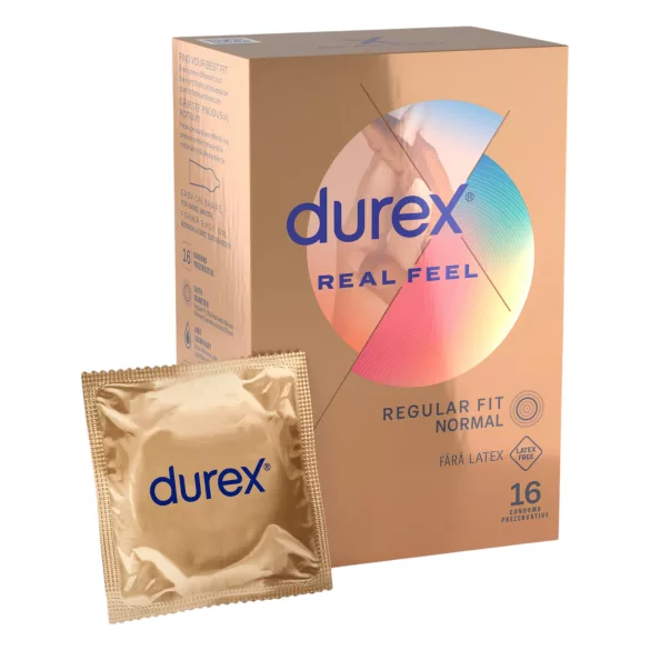 Durex Real Feel - prezervatyvai be latekso - 16 vnt