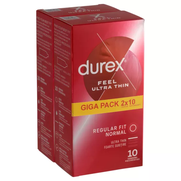 Durex - ultra ploni prezervatyvai - natūralūs pojūčiai - 2x10 vnt
